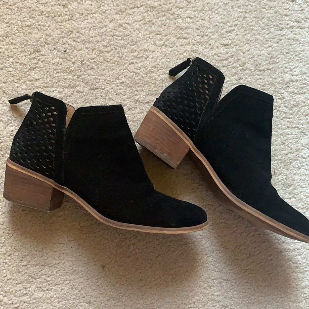 Suede booties size 7